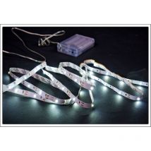 Spetebo - led Stripe mit 30 led in kalt weiß - 100 cm - led Streifen mit selbstklebender Rückseite