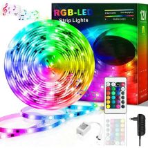 Kinsi - led Stripe led Strip, led- Streifen, Lichtstreifen, Lichterketten, rgb, 5M, 18 Lichter/M, Infrarot-Fernbedienung, Bareboard rgb