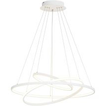 Lucande - led Suspension à intensité variable 'Ezana' en métal pour salon & salle à manger