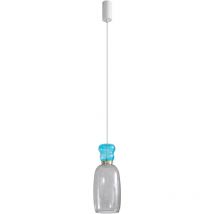 Lucande - led Suspension en verre 'Fay' en verre pour cuisine