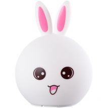 Greenice - LED-Tisch-Nachtlampe für Kinder, dimmbar durch Klatschen, 5 vdc/usb, 6500 k [ho-conejo-ww-cw]