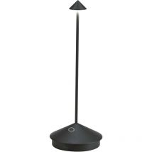 Zafferano - LED-Tischleuchte Pina Pro Matt Black wiederaufladbar und dimmbar kabellos 2200-2700-3000K