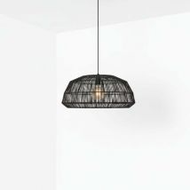 Barcelona LED Hängeleuchte aus Weidengeflecht – E27 – 60W – Boho-Stil – für Esszimmer, Wohnzimmer, Bars, Restaurants