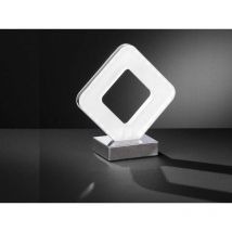 Kleine led Tischleuchte pori Silber Chrom, Höhe 20,5cm