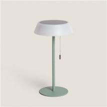 LED Tischleuchte Solar Außenbereich 1.2W Metall Aldana Seladongrün