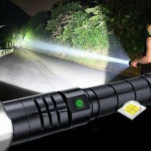 Rosemary - led Torch Ultra Powerful Torch 10000 Lumens, usb Rechargeable Tactical Military Torch 5 Modes IPX4 Waterproof, Battery Included