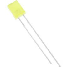 HuiYuan 2504Y1D-KPC-A LED jaune rectangulaire 2 x 5 mm 75 mcd 120 ° 20 mA X727131