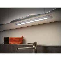 Trio - led Unterbauleuchte alino Grau flach mit Schalter & 230V Direktanschluss, 55cm
