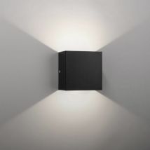 Axhup - led Wall Light 6W Modern Aluminum Wall Lamp Sconce Fixtures for Living Room Bedroom Outdoor (Black, Cool White)