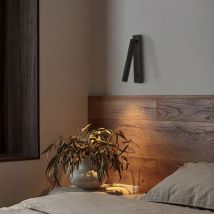 Led Wall Light Adjustable Spotlight Indoor Wall Lamp Black Wall Mounted Light Warm Light