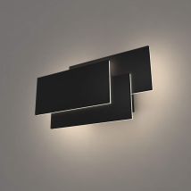 Led Wall Light Indoor 24W Modern Wall Lights Simple Wall Sconce Cold White 3 In 1 Wall Light For Living Room Bedroom Stairwell Hallway Black