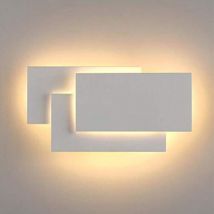 Led Wall Light Indoor 24W Modern Wall Lights Simple Wall Sconce Warm White 3 In 1 Wall Light For Living Room Bedroom Stairwell Hallway White