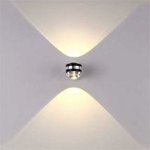 Wottes - led Wall Light Modern Black Wall Sconce Up and Down Wall Lamp for Kitchen Dining Room Hallway Doorway