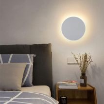 KCVV LED-Wandleuchte mit Touch-Schalter 18cm hohe Lichtdurchlässigkeit warmweiß Aluminiumrahmen Acryldeckel moderne Innenbeleuchtung