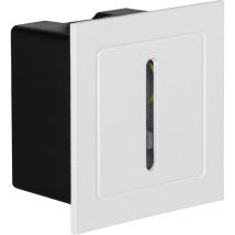 LED-Wandleuchte Aussen 1W Einbau Weiss Lineal Wabi 2700K Warmweiß