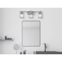 Led Wandleuchte in Chrom für Badezimmer & Wohnraum, Breite 61cm