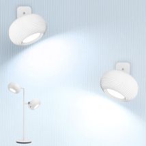 LED Wandleuchte kabellos – 2-in-1 Tischlampe mit Touch-Dimmung – 2000 mAh Akku – warmweiß/neutalweiß – für Wohnzimmer, Schlafzimmer, Camping