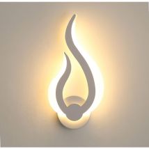 Led Wandleuchte Moderne Flamme Wandlampe Warmweiß 3000K Für Schlafzimmer Wohnzimmer Flur Diele - Goeco