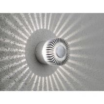 Runde Wandleuchte monza für effektvolle Beleuchtung, 3W, massives Aluminium