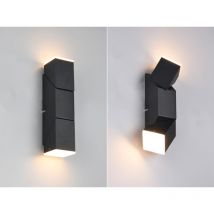 Led Wandleuchte raglan für innen schwenkbar Schwarz, Höhe 17cm