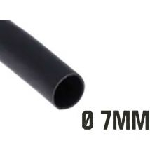 1 Metro Tubo Guaina Termorestringente Diametro 7mm Colore Nero