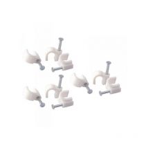 44 Pezzi Fermacavo con Chiodo 5mm Clip per Cavi Fissacavi a Muro