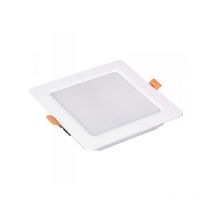 Faretto Led Da Incasso Quadrato 24W 2400LM Neutro 4000K 225X225mm Montaggio 2 In 1 Da Plafone e Da Incasso