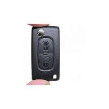 Iperchiavi - Guscio Chiave Telecomando 2 Tasti Con Lama HU83 Batteria Su Circuito Senza Transponder Per Peugeot Citroen Berlingo Fiat Scudo