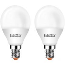 2 pz Lampada a Led E14 P45 6W Bianco Freddo 6500K 480 Lumen