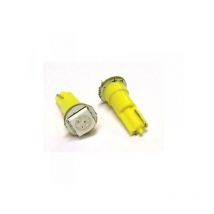 Lampada Led T5 W1,2W 1 Smd Arancione Giallo Luci Cruscotto 12V