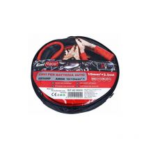 Kit Cavi Per Avviamento Batteria 800 Ampere Per Soccorso Emergenza Auto Moto Sezione Rame 10mmq 2,5 Metri