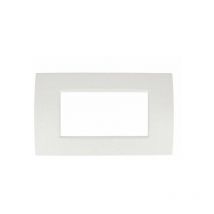 Placca Slim Sottile 504 4M Moduli Bianco Compatibile Con Bticino Living Light Air SD46004