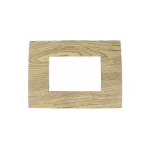 Placca Confort 503 3M Moduli Legno Chiaro Compatibile Vimar Arke SD98003-06