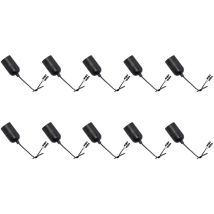 Portalampada E27 230V 100W – Colore Nero – Kit 10 pz – LEDmaxx