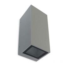 Ledkia - Leds-C4 Afrodita - 2 Light Outdoor Up Down Wall Light Grey IP65, GU10