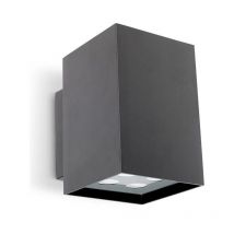 Ledkia - Leds-C4 Afrodita - Outdoor led Up & Down Wall Light Urban Grey 10cm 1296lm 3000K IP65