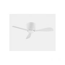 LEDS C4 Bora 988mm 3 Blade 98.8cm Ceiling Fan with LED Light White Small