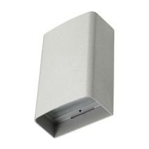 Leds-C4 Clous - Applique da esterno a incasso a led Up & Down Urban Grey 16cm 1027lm 3000K IP65