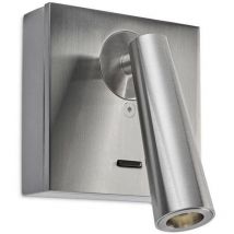 Leds-c4 - Gamma - Lámpara de lectura de pared led níquel satinado 175lm 2700K