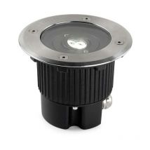 Leds-c4 - Gea - Outdoor led Recessed Ground Uplight Stainless Steel Polished 12.5cm 549lm 4000K IP67