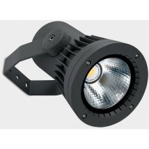 Leds C4 Hubble Cob led ø234mm Pantalla led para exteriores Luz Urban Grey IP65 IK09 3000K Regulable