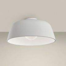 Leds-c4 - leds C4 Miso Ø433mm Semi Plafonnier Cylindrique Large Blanc E27