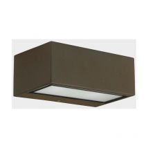 Leds C4 Nemesis led 90x220mm Outdoor led Up Down Light Brown, Opal IP65 17.5W 2700K