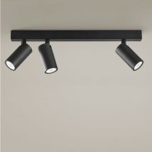Leds-c4 - leds C4 Simply 3 cuerpos Foco 4 Barras de luz Metalizado Negro GU10 7W