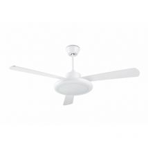 Leds-c4 - Ventilateur de plafond Bahia Blanc avec éclairage