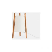 Leds-c4 - leds C4 Woody Lampe de Table Tripode Bois de Chêne, Beige E27