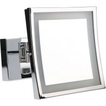 Leds-c4 - Espejo de Aumento para Maquillaje con Luz led. Espejo Retroiluminado para Baño con Brazo Extendible y Ajustable. Cromo