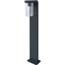 Lampada da terra a led Ledvance e luce lavaggio per 1x lampadine E27, luce di design in ottica moderna, altezza 80 cm, alluminio e vetro trasparente,