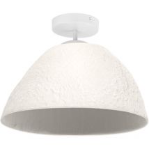 LEDVANCE blanc luminaire de plafond décoratif Camel Bell en métal et papier mâché, E27, diamètre 375 mm, abat-jour en matériau recyclé, durable grâce