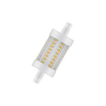Led performance R7S double extrémité 78 mm transparent 8 w 1055 lm - 827 extra blanc chaud remplacement pour 75 w - Ledvance